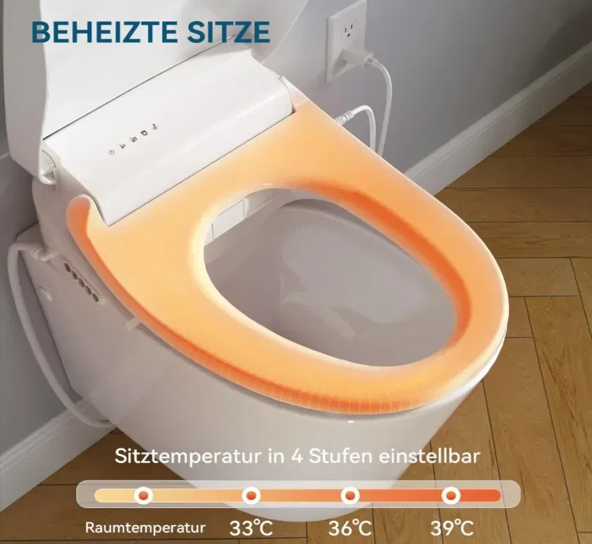 HOROW B0405 Intelligenter Toilettendeckel mit Heizung, Trocknung und Reinigungsfunktion