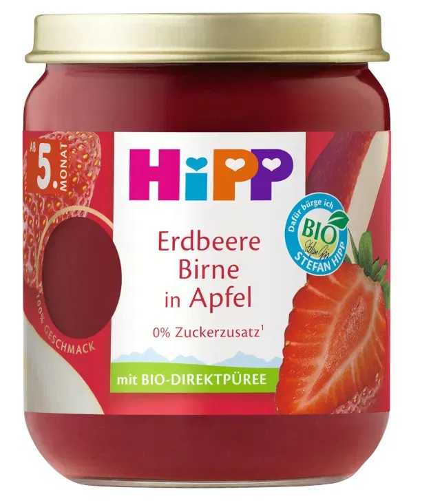 HiPP Bio Früchte Erdbeere Birne in Apfel (6x160g) ab 3,56 € inkl. Prime-Versand (statt 9,30 €)