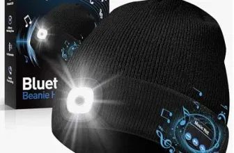 Schnäppchen, Deals und Rabattcodes des Tages - Hinshark Geschenke für Männer & Frauen Bluetooth Mütze mit LED Licht