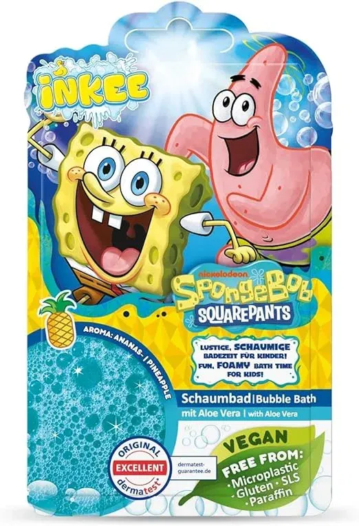 Schnäppchen, Deals Und Rabattcodes Des Tages - Inkee Bubble Bath Liquid Sponge Bob Badezusatz Kinder Blaues Schwammkopf Schaumbad Kinder Mit Mandelöl Ananas Duft