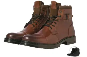 Jack & Jones Dexter Lederstiefel Herren (2 Farben, Gr. 40-45) für 40,90 € inkl. Versand (statt 62,98 €)