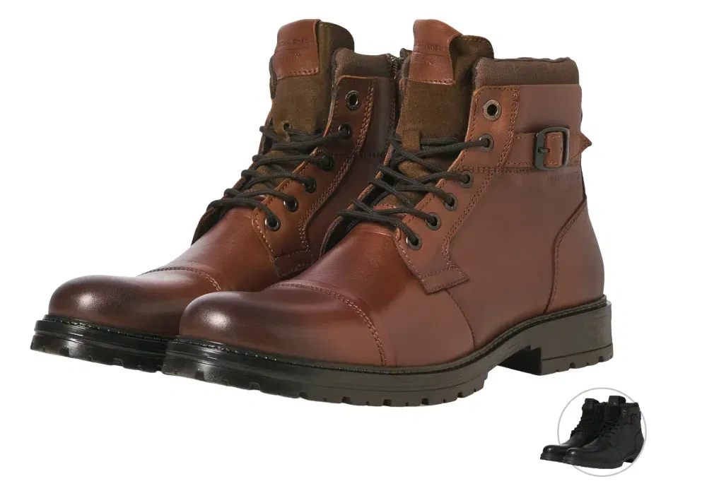 Jack & Jones Dexter Lederstiefel Herren (2 Farben, Gr. 40-45) für 40,90 € inkl. Versand (statt 62,98 €)