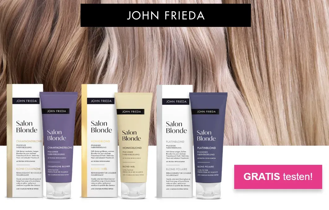 Gratis testen: John Frieda Salon Blonde Farbveredelung