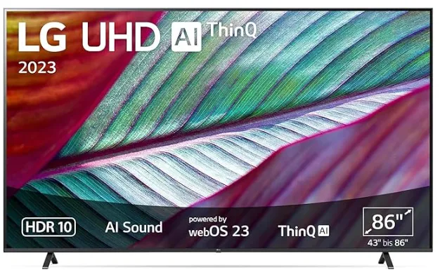 LG 86UR78006LB 218 cm (86 Zoll UHD Fernseher Active HDR 60 Hz Smart TV) für 849,00 € inkl. Versand (statt 1.060,00 €)