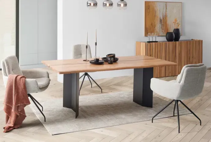 Schnäppchen, Deals Und Rabattcodes Des Tages - Livetastic Esstisch 200X100 Cm Aus Holz Metall