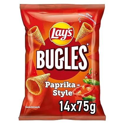Lay’s Bugles Paprika (14x75g) für 17,99 € inkl. Prime-Versand (statt 27,86 €)