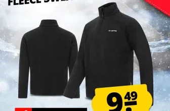 Lotto Arktis Herren Fleece Sweatshirt mit Zip MPFX10001NET (Gr. M bis 2XL) für 14,44 € inkl. Versand