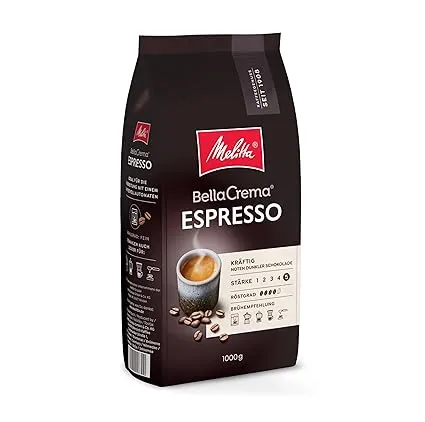 Melitta BellaCrema Espresso Ganze Kaffeebohnen Stärke 5 1 KG ab 14,24 € inkl. Prime-Versand