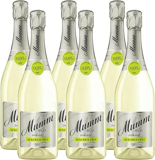 Mumm Dry Alkoholfreier Jahrgangssekt 6er Pack (6x750ml) für 27,21 € inkl. Prime-Versand