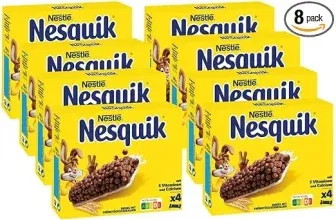 NESTLÉ NESQUIK Riegel Cerealien mit Vollkorn-Weizen & Kakao 8er Pack (8x4x25g) ab 10,25 € inkl. Prime-Versand