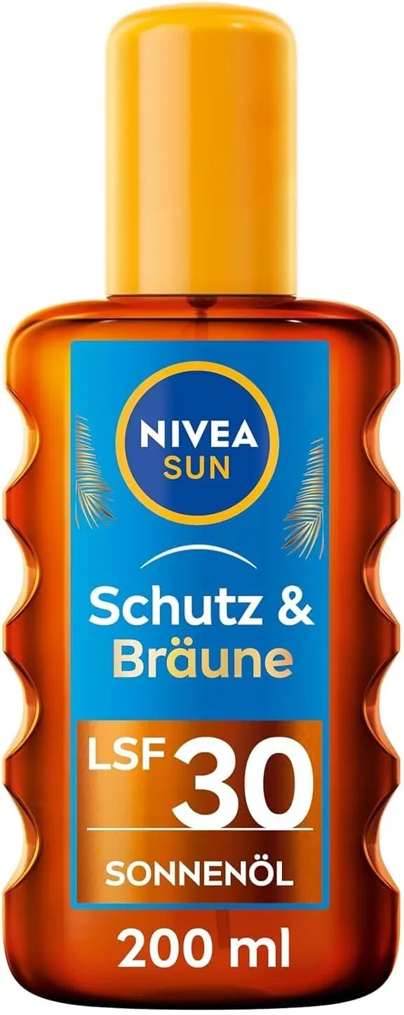 2x NIVEA SUN Schutz & Bräune Sonnenöl Spray LSF 30 (200 ml)
