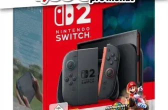 Logitel: Nintendo Switch 2 Black inkl. Mario Kart World (256 GB) + otelo Allnet-flat Classic 50 GB 5G für 19,99 € / Monat + 53,99 € einmalig