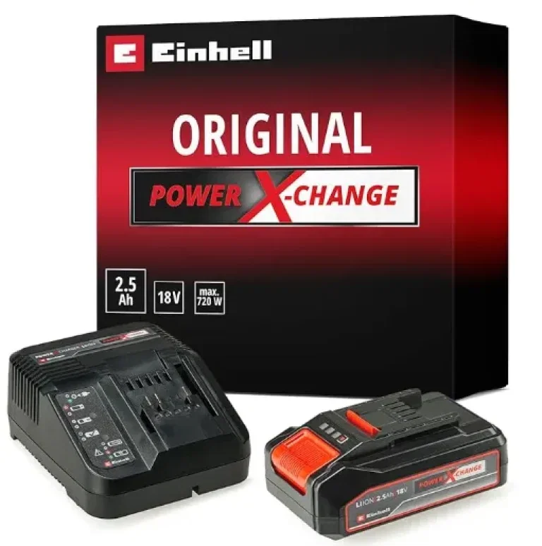 Schnäppchen, Deals und Rabattcodes des Tages - Einhell Starter Kit 2.5 Ah Akku und Ladegerät Power X-Change Li-Ion 18 V