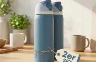 Owala FreeSip Isolierte Edelstahl Trinkflasche mit Strohhalm 2er Pack (945 ml) für 37,99 € inkl. Versand