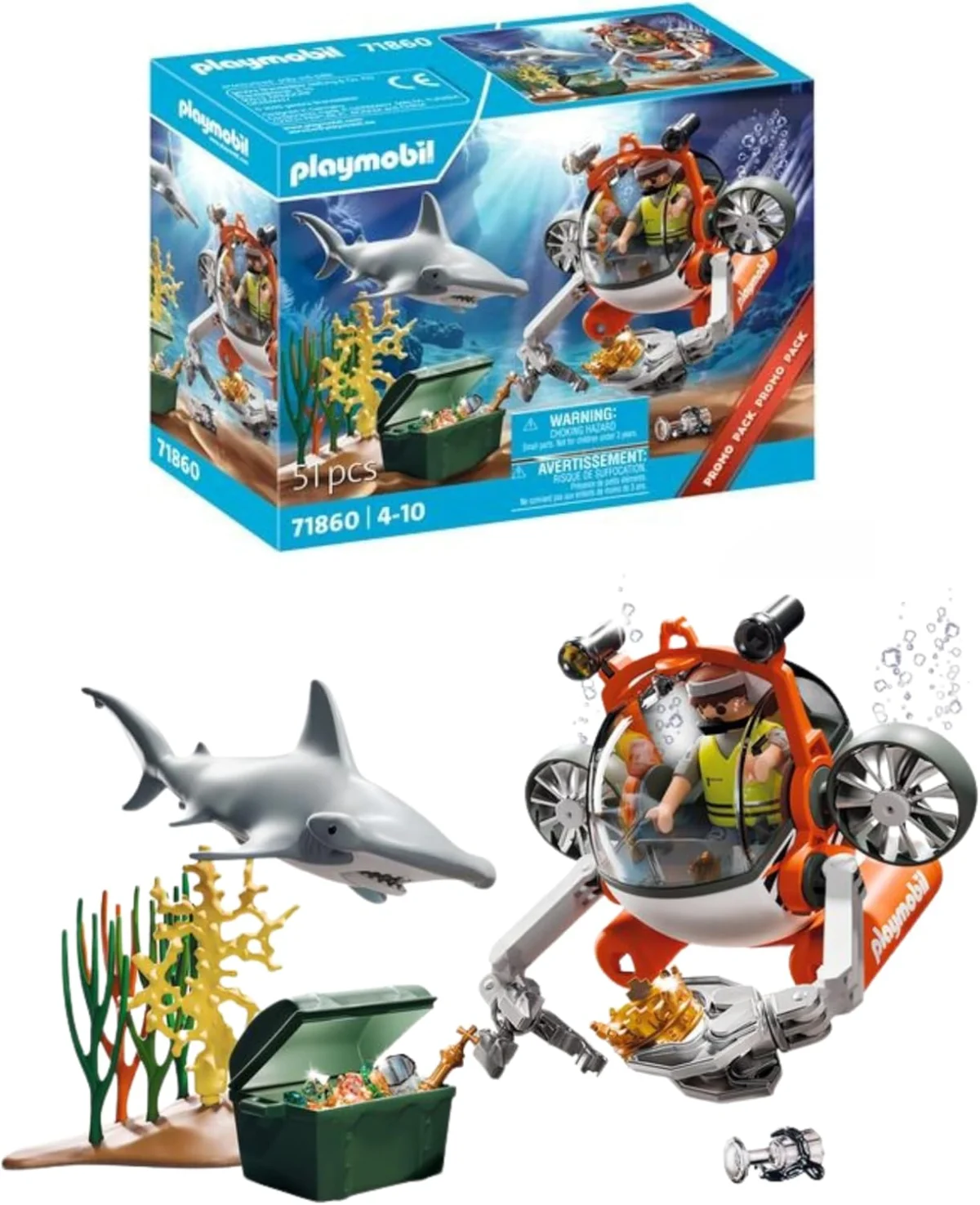 Playmobil Action Heroes Schatzsuche mit U-Boot (71860)