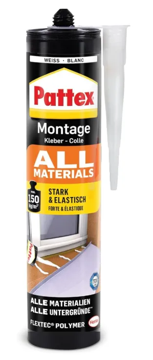 Pattex Montagekleber All Materials (450g) ab 7,19 € inkl. Prime-Versand (statt 10,40 €)