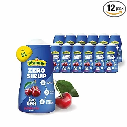 Pfanner Zero Sirup Ice Tea Wildkirsche – Zuckerfreier Getränkesirup 12er Pack (12x57ml) ab 34,48 € inkl. Prime-Versand (statt 47,88 €)