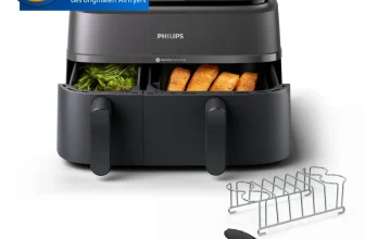 Philips Airfryer Dual Basket 3000 Serie NA350/03 mit 9 Liter Fassungsvermögen