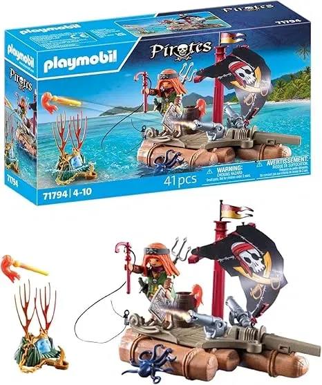Playmobil Pirates – Schatzbergung auf Piratenfloss (71794) für 15,58 € inkl. Prime-Versand