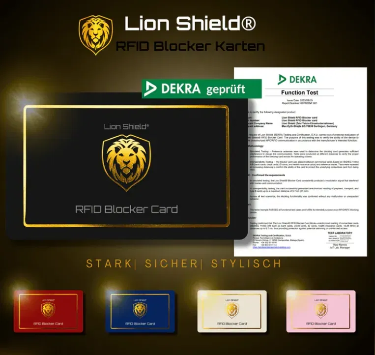 Schnäppchen, Deals Und Rabattcodes Des Tages - Rfid Schutz Und Blocker Karten Von Lion Shield