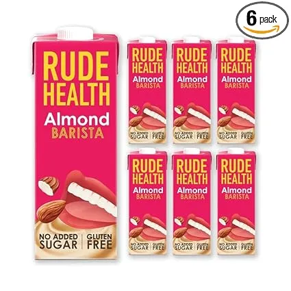 Rude Health Barista Mandeldrink (6x1l, 10 Farben) für 9,53 € inkl. Prime-Versand (statt 26,34 €)