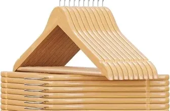 SONGMICS Kleiderbügel Holz 20er Set Bügel aus Massivholz für 12,50 € inkl. Prime-Versand (statt 19,00 €)