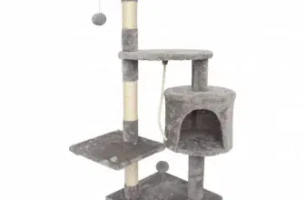 Schnäppchen, Deals und Rabattcodes des Tages - SPOCADO Athletic Kratzbaum für Katzen 112 X 40 X 40 cm Grau