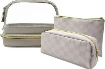 Schnäppchen, Deals und Rabattcodes des Tages: Makeup-Tasche 3-teiliges Set in Grau