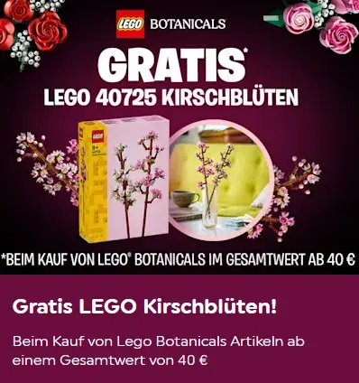 Gratis LEGO Kirschblüten bei Smyths Toys ab 40€ MBW