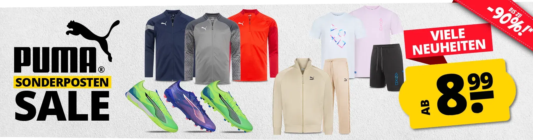 SportSpar Puma Sonderposten Sale: ab 8,99 € zzgl. Versand
