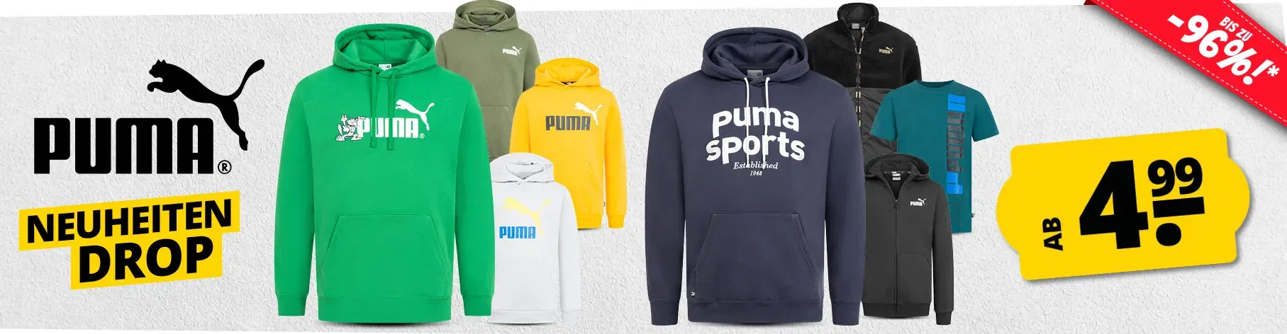 SportSpar Puma Neuheiten Drop: ab 4,99 € zzgl. Versand