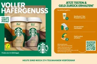 Schnäppchen, Deals und Rabattcodes des Tages - Starbucks® Oat