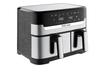 TEFAL Jamie Oliver By Tefal EY90JD Dual Easy Fry & Grill Heißluftfritteuse für 99,00 € inkl. Versand (statt 145,69 €)