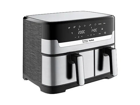 TEFAL Jamie Oliver By Tefal EY90JD Dual Easy Fry & Grill Heißluftfritteuse für 99,00 € inkl. Versand (statt 145,69 €)