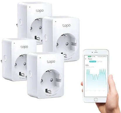 Tapo TP-Link Smart WLAN Steckdose P110 mit Energieverbrauchsmesser (4 Pack) für 29,90 € inkl. Prime-Versand (statt 41,00 €)