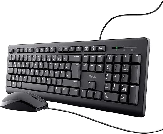 Trust Taro Kabelgebundenes Tastatur und Maus Set (Deutsches QWERTZ) für 13,99 € inkl. Prime-Versand (statt 19,00 €)
