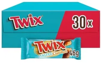 Schnäppchen, Deals und Rabattcodes des Tages - Twix Salted Caramel Schokoriegel Großpackung