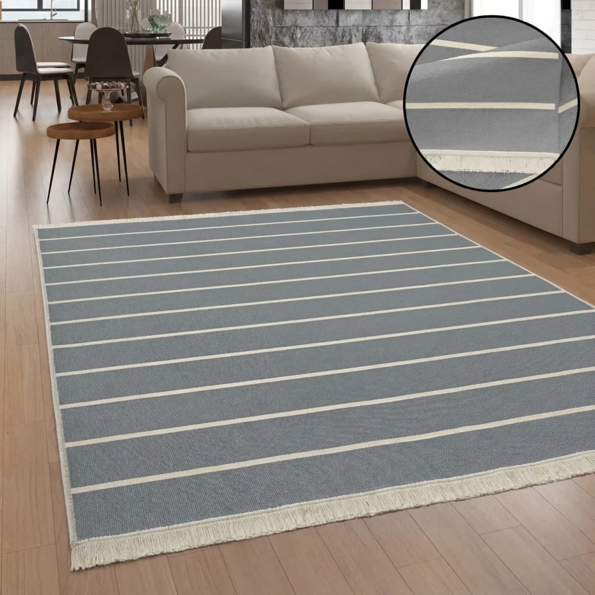 Wendbare Teppich Skyla (Gr. 80x150cm + andere Größen)
