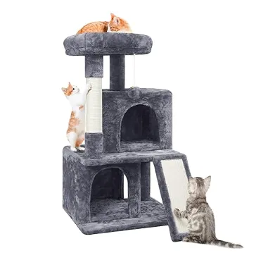 Yaheetech  91 cm Katzenkratzbaum (mit 2 Häuschen Sisal und Spielball) für 28,49 € inkl. Prime-Versand (statt 40,00 €)