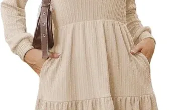 Zeagoo Damen Langarm Kleid (7 Farben, Gr. S bis XXL) für 12,49 € inkl. Prime-Versand (statt 24,99 €)