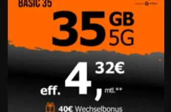 Schnäppchen, Deals und Rabattcodes des Tages - Allmobil Allnet Flat Basic 35