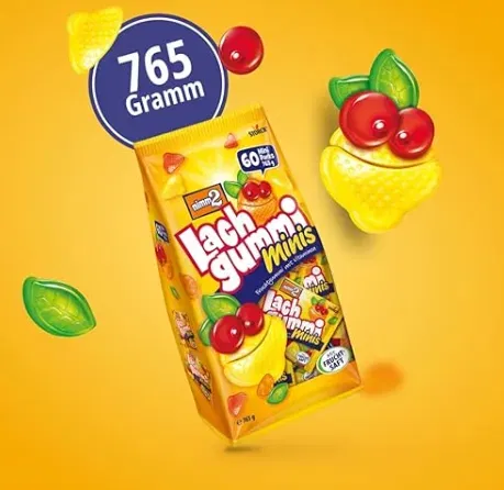 nimm2 Lachgummi Minis Beutel – (60 Mini Packs) – (765g) für 4,79 € inkl. Prime-Versand (statt 6,49 €)