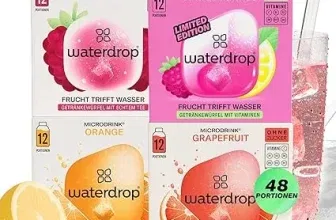 waterdrop® Limonaden Set – 48 Waterdrop Würfel in 4 Limonaden Sorten – Zuckerfrei ab 17,99 € inkl. Prime-Versand (statt 32,00 €)