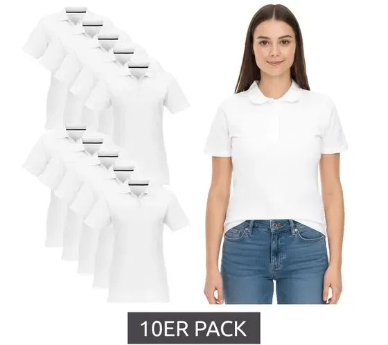 10ER Pack ELEVATE Helios Damen Polo-Shirt Baumwolle (Gr. XS bis L) für 20,98 € inkl. Versand (statt 30,00 €)
