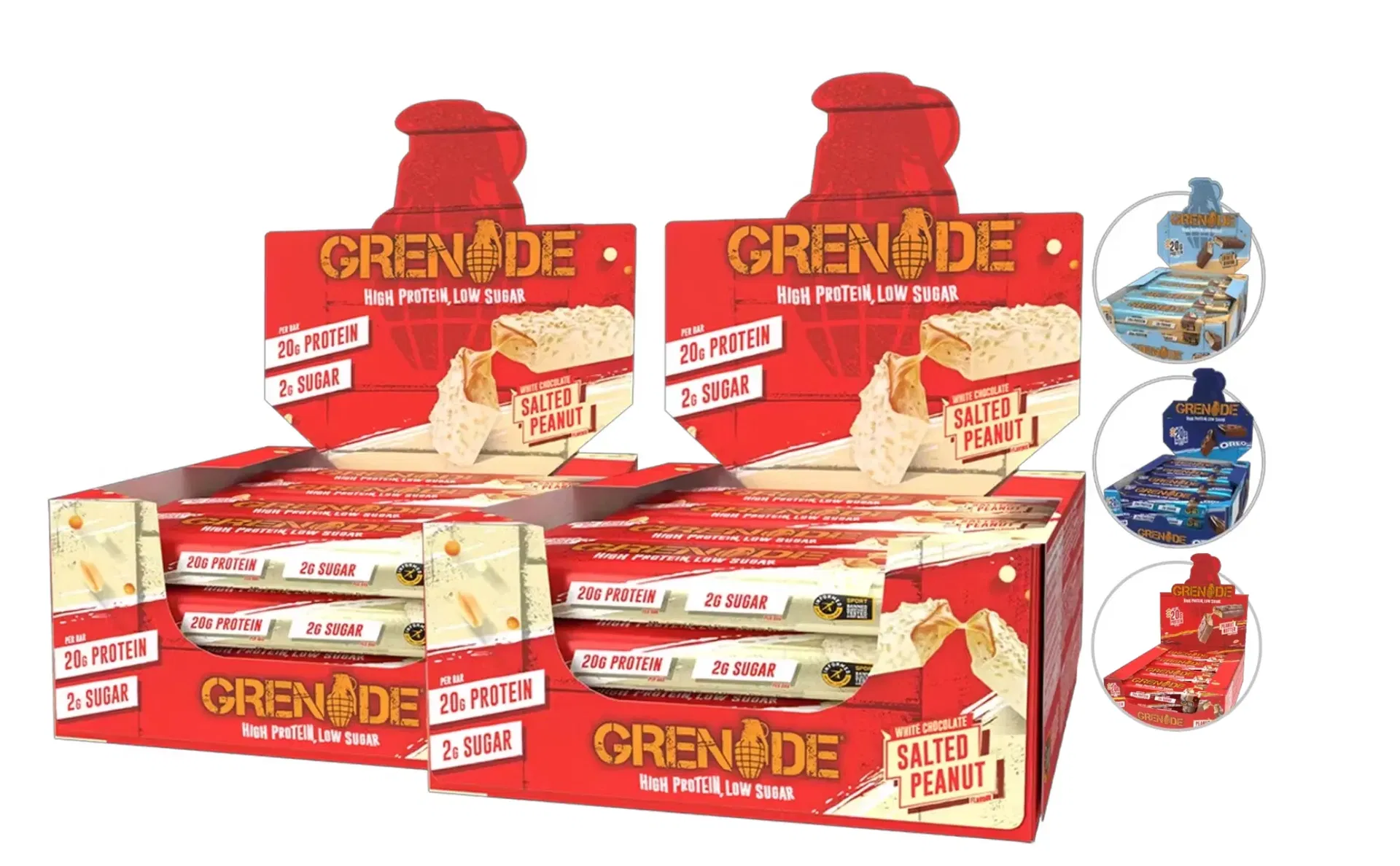 Schnäppchen, Deals Und Rabattcodes Des Tages - 24X Grenade Proteinriegel Erdnussstücken In Weißer Schokolade