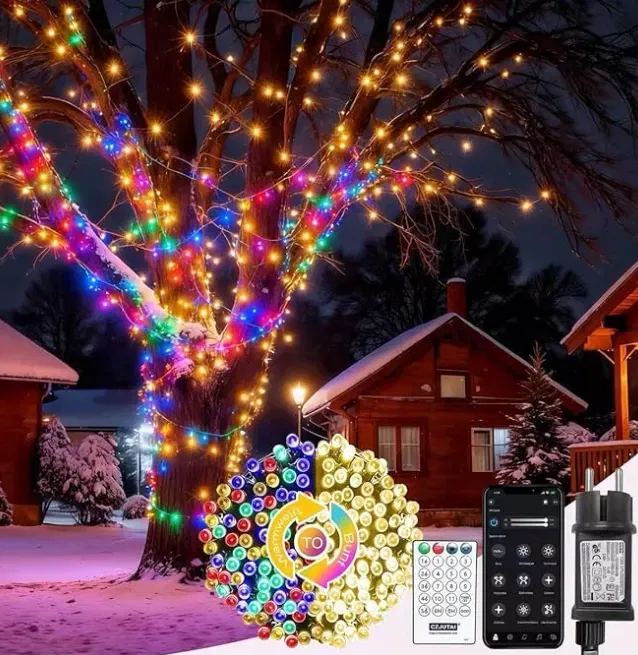 30m 300er LED Lichterkette mit App Steuerung für 9,90 € inkl. Prime-Versand (statt 23,00 €)