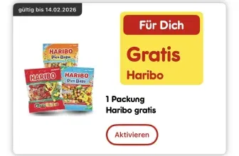 Haribo Tüte kostenlos bei Netto MD - bunte Gummibärchen in einer Tüte