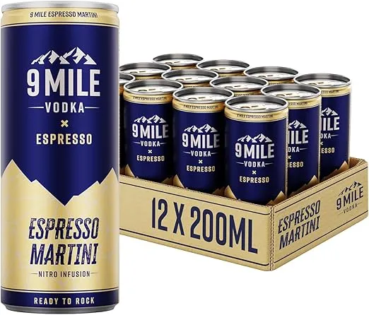 9 MILE Vodka Espresso Martini Premix 12er Pack (10 % Vol., 12x200ml) für 23,86 € inkl. Prime-Versand zzgl. Pfand (statt 28,08 €)
