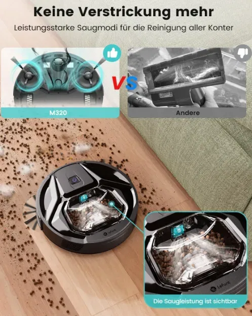 Schnäppchen, Deals Und Rabattcodes Des Tages - Lefant M320 Saugroboter Mit Wischfunktion