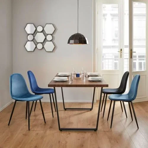 Schnäppchen, Deals und Rabattcodes des Tages: Bessagi Home Stuhl Lio Samt Gepolstert im Wohnzimmer